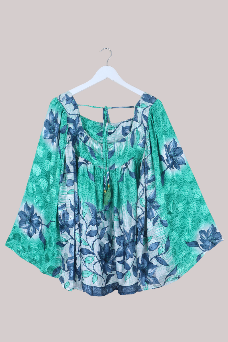 Honey Top in Glimmering Lake Lillies - Free Size