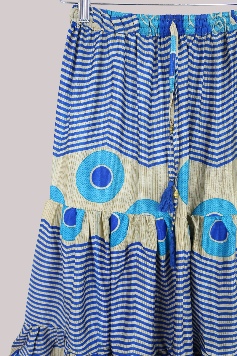 Rosie Midi Skirt in Evil Eye Stripe - Free Size