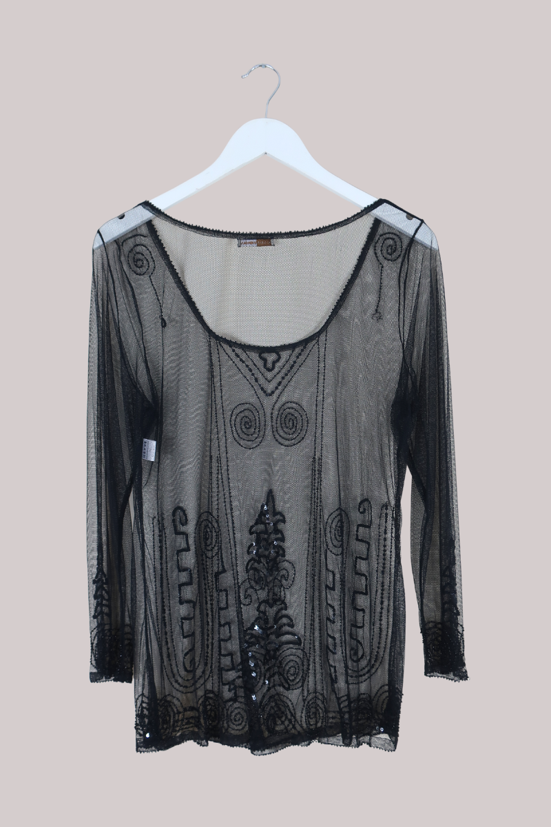 Vintage Top - Sheer Opulence - Size XXXL