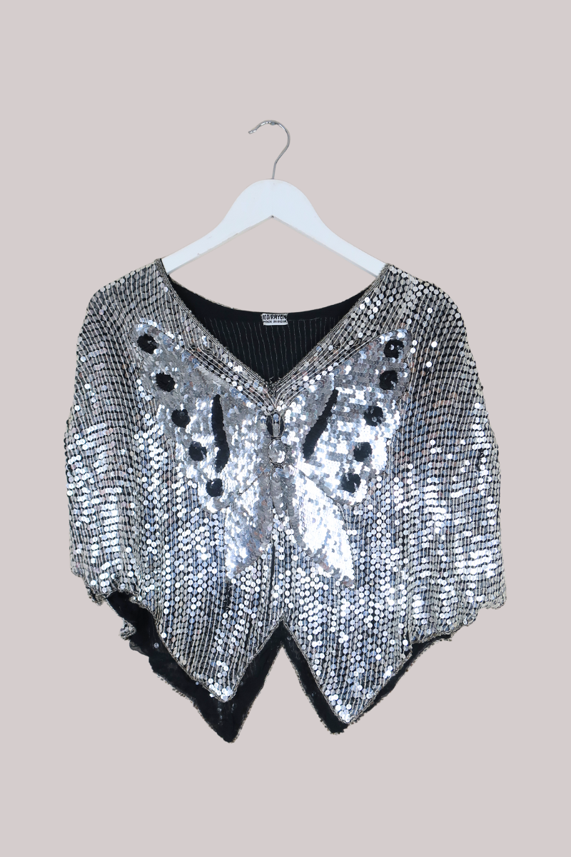 Vintage Top - Metal Butterfly - Free Size