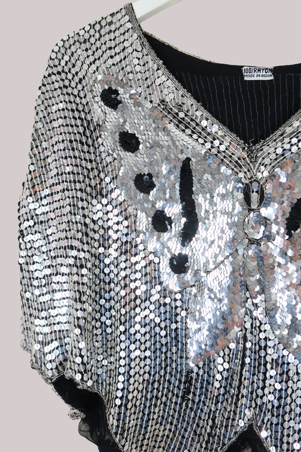 Vintage Top - Metal Butterfly - Free Size