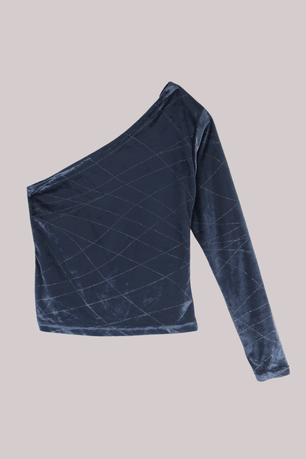 Vintage Top - Slate Velvet - Size XS