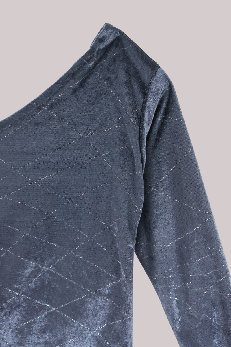 Vintage Top - Slate Velvet - Size XS