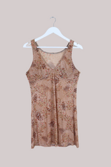 Vintage Mini Dress - Floral Leopard - Free Size