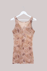 Vintage Mini Dress - Floral Leopard - Free Size