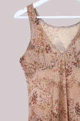 Vintage Mini Dress - Floral Leopard - Free Size