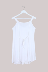 Vintage Indian Sundress - Ivory Embroidery - Size S by All About Audrey
