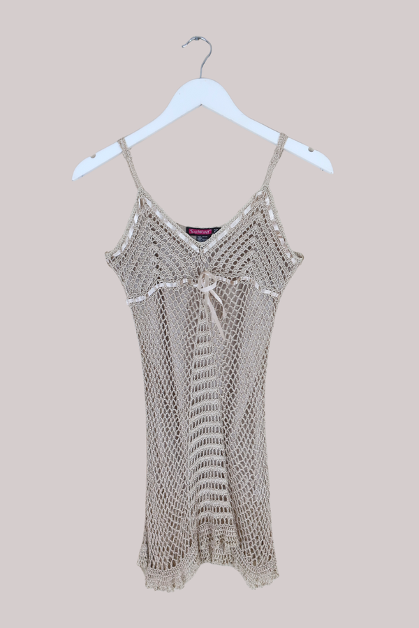 Vintage Top - Champagne Crochet - Size S/M