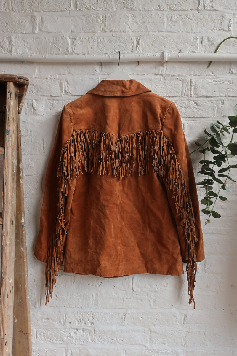 Vintage Coat - Tasseled Cowgirl - Size S