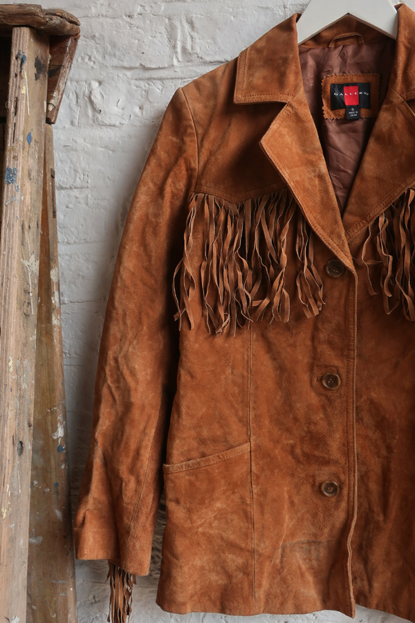Vintage Coat - Tasseled Cowgirl - Size S