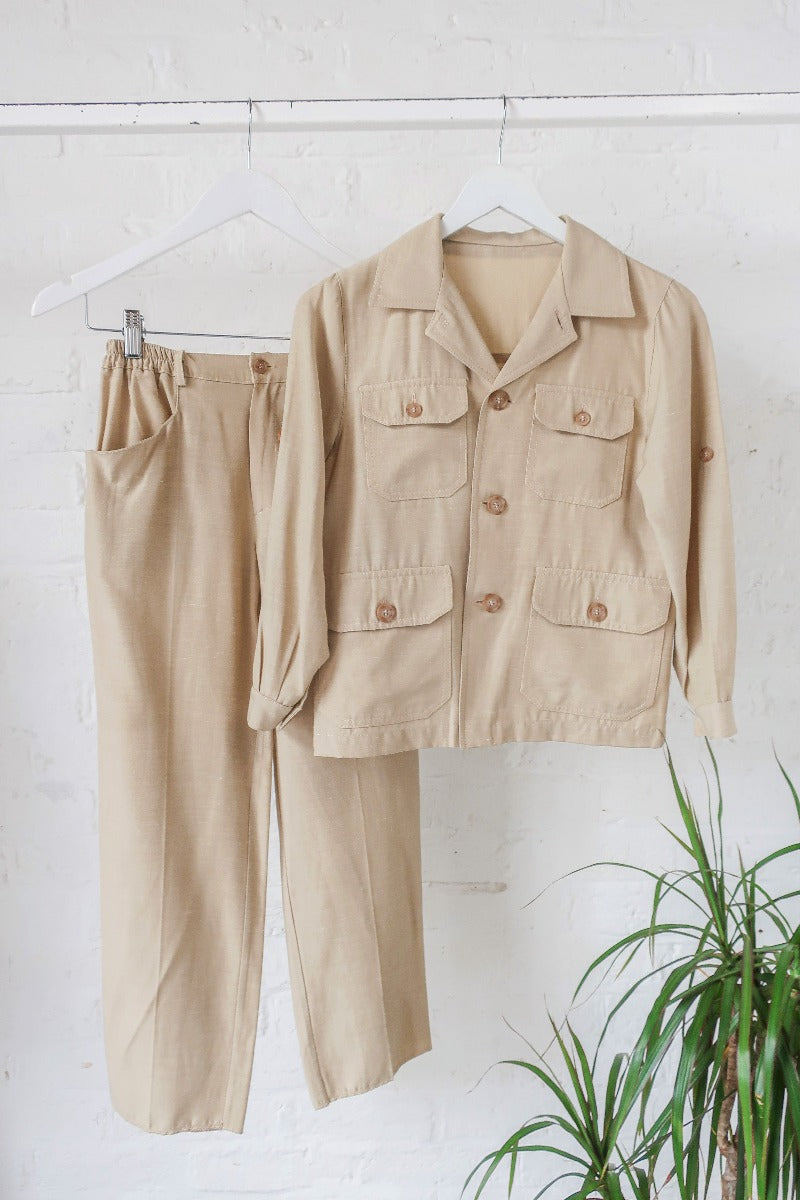 Vintage Suit - Acorn Tan 2-Piece - Size XXS