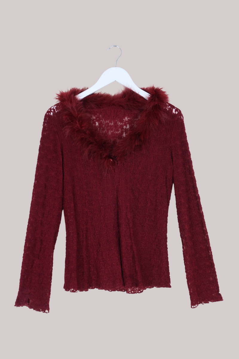 Vintage Top - 90s Merlot - Size L/XL