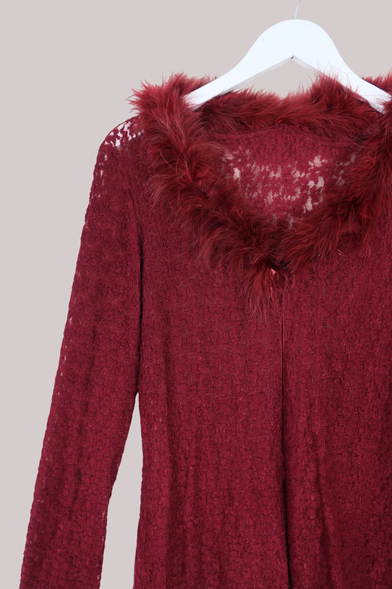 Vintage Top - 90s Merlot - Size L/XL