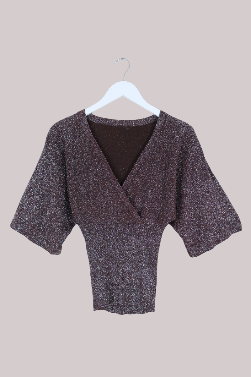 Vintage Top - Mauve Shimmer - Size L