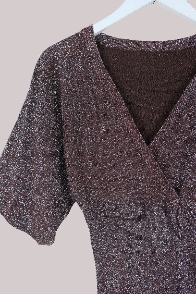 Vintage Top - Mauve Shimmer - Size L