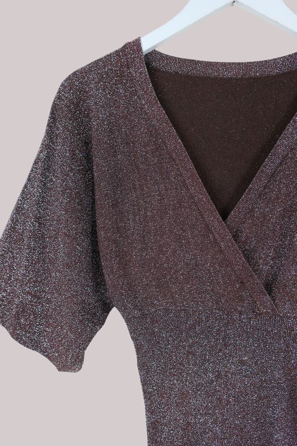 Vintage Top - Mauve Shimmer - Size L