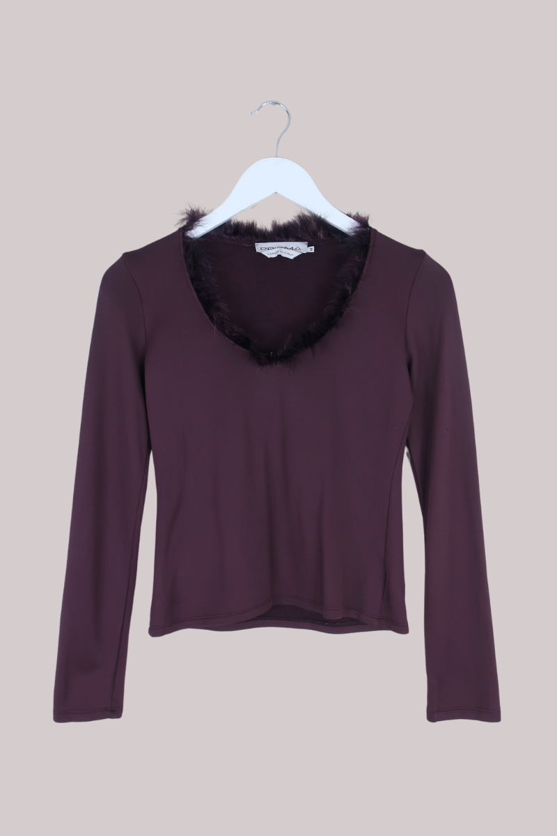 Vintage Top - 90s Mauve - Size M