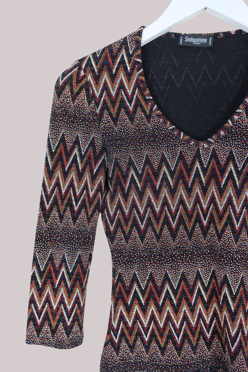 Vintage Top - Bonfire Night - Size S