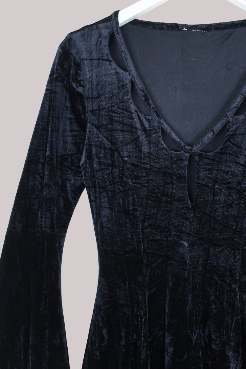 Vintage Dress - Vampire Velvet - Size S