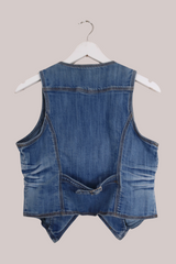 Vintage Viva Love Denim Waistcoat - Size XS by All About Audrey