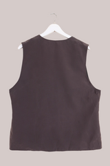 Vintage Paul Mausner Dove Grey Waistcoat - Size L by All About Audrey