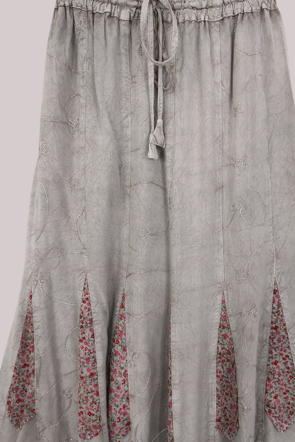 Pixie Maxi Skirt in Maple White - Free Size by All About Audrey