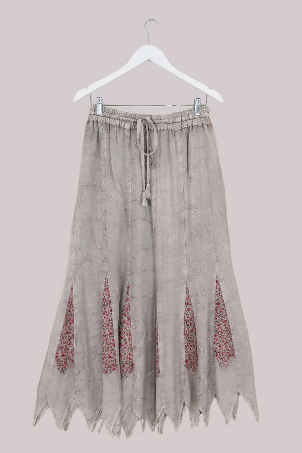 Pixie Maxi Skirt in Maple White - Free Size by All About Audrey