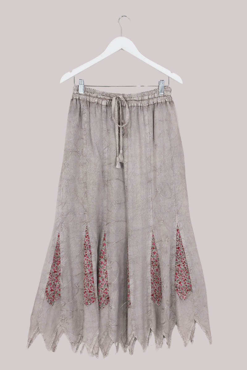 Pixie Maxi Skirt in Maple White - Free Size by All About Audrey