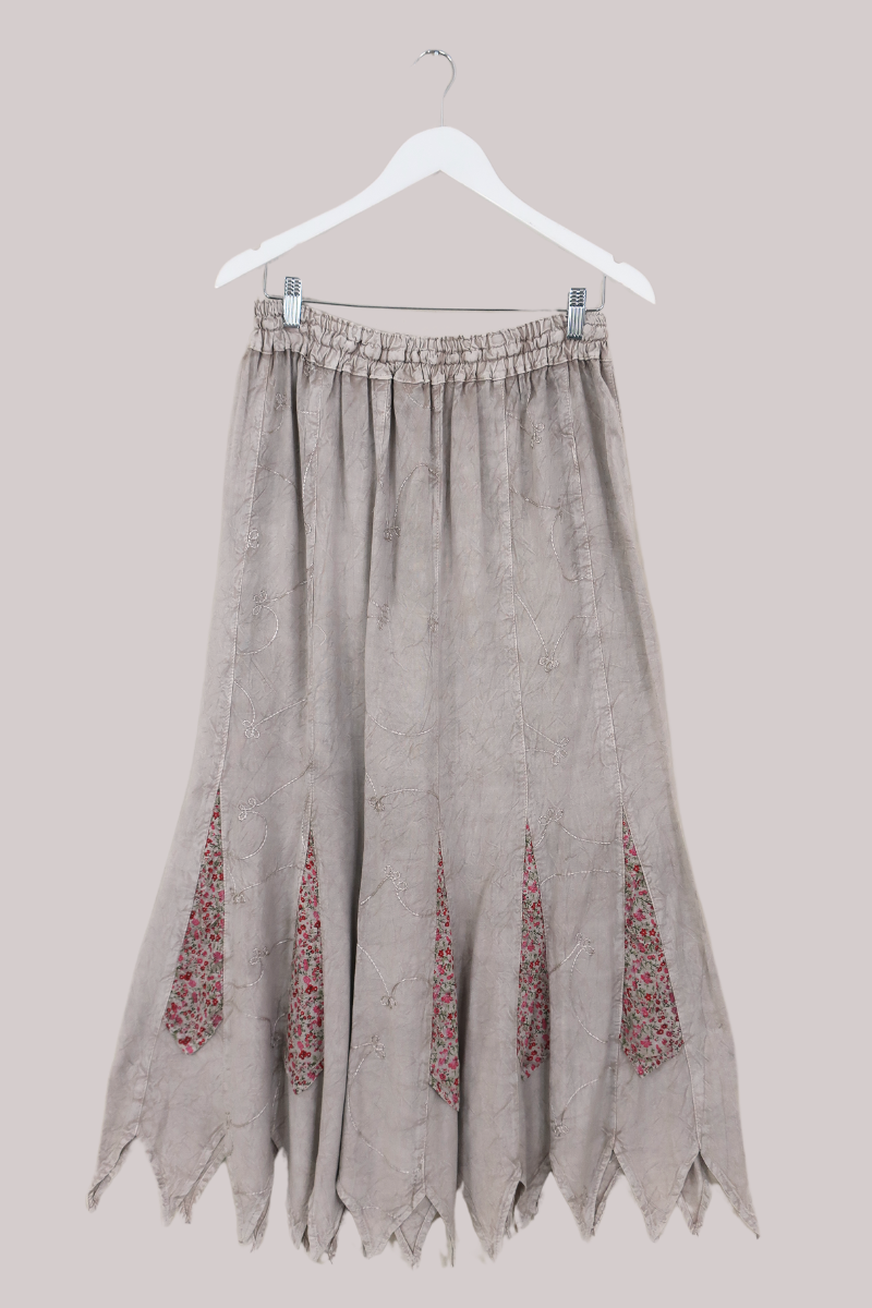 Pixie Maxi Skirt in Maple White - Free Size by All About Audrey