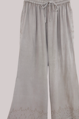 Indian Wide Leg Trousers in Maple White - Free Size