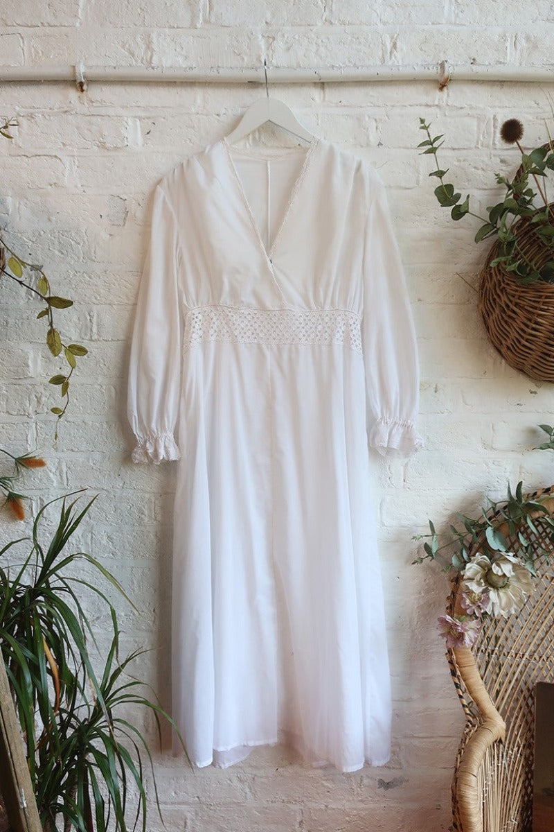 Vintage Maxi Dress - Journal White Sundress