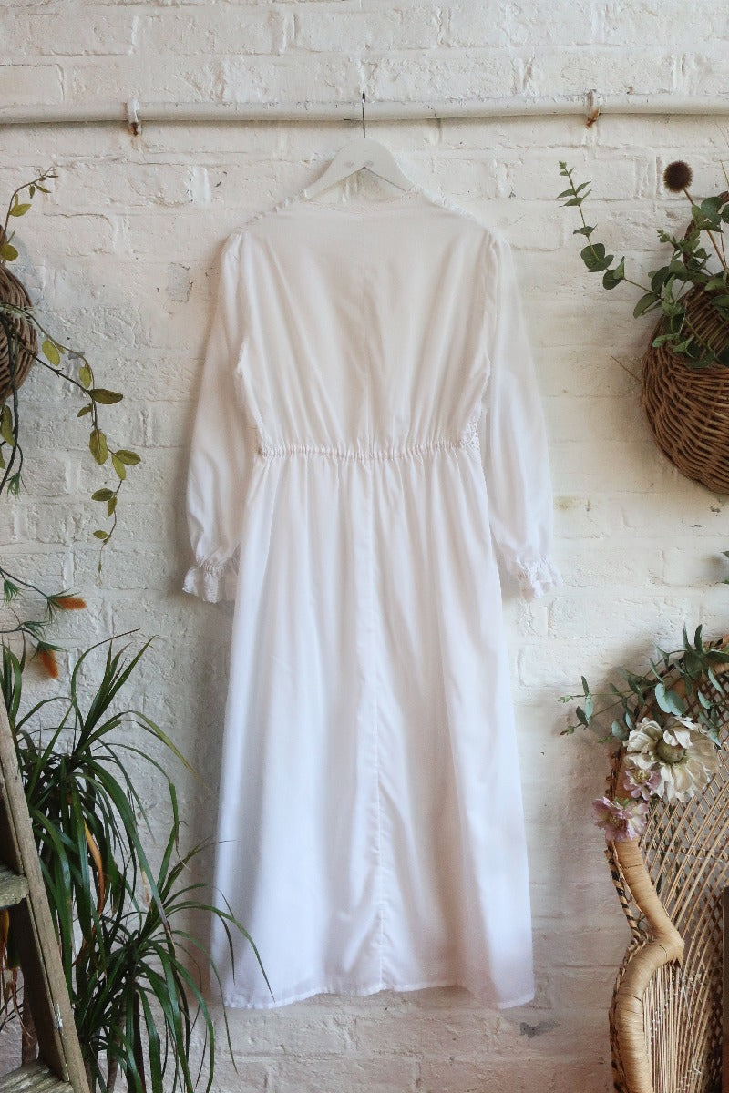 Vintage Maxi Dress - Journal White Sundress - Size S by All About Audrey