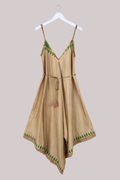 Winona Vintage Sari Jumpsuit in Gold Rush - Size L