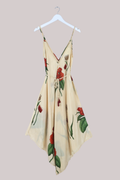Winona Vintage Sari Jumpsuit in Ivory & Orange - Size M