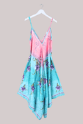 Winona Vintage Sari Jumpsuit in Malibu Pink Paisley - Size L