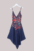 Winona Vintage Sari Jumpsuit in Midnight Lake Paisley - L
