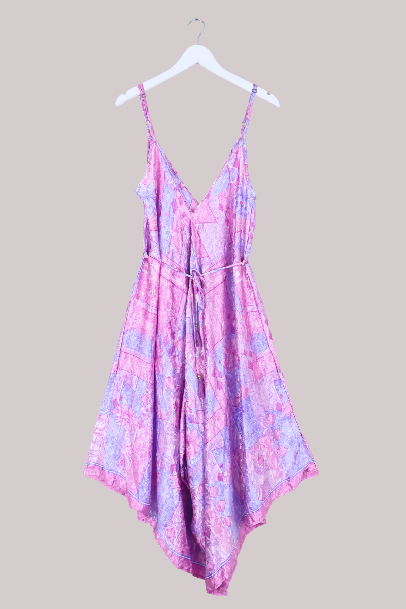 Winona Vintage Sari Jumpsuit in Visions Of Lilac - Size M