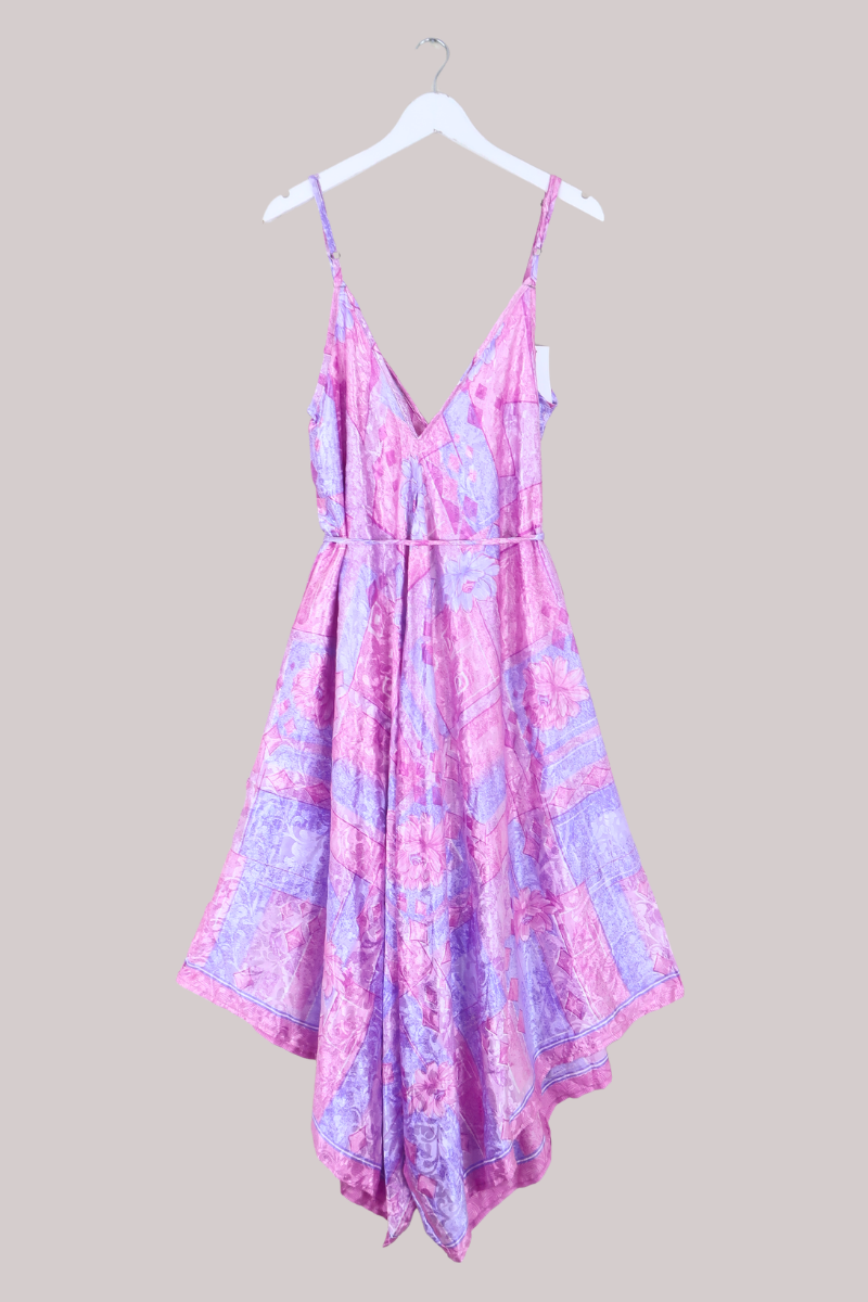 Winona Vintage Sari Jumpsuit in Visions Of Lilac - Size M