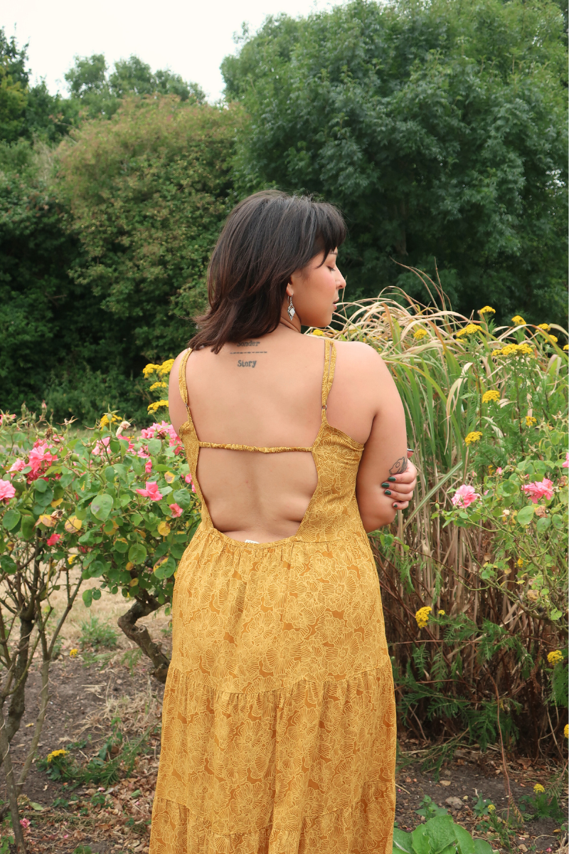 Samantha Maxi Dress in Saffron