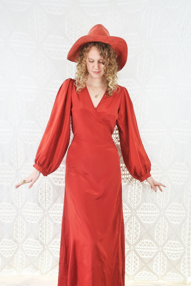 Khroma Lola Wrap Dress in Chili Red