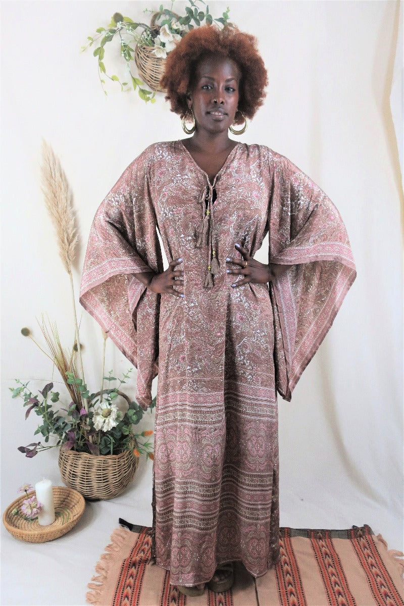 Cassidy Maxi Dress in Rosewater Pink By All About Audrey