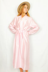 70's Vintage - Nightdress - Shimmery Baby Pink - Size L