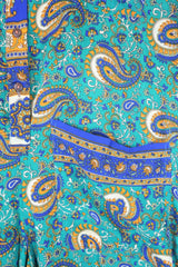 Betty Boilersuit - Indian Sari - Aruba, Sunset & Cobalt Floral Paisley - Size S/M