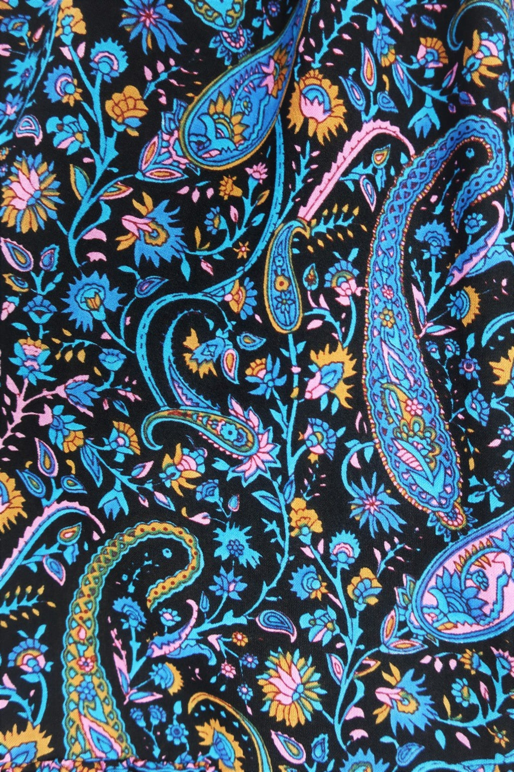 Florence Midi Dress in Midnight Sapphire Paisley Floral