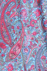 50% OFF Florence Midi Dress in Powder Blue & Peach Paisley Floral