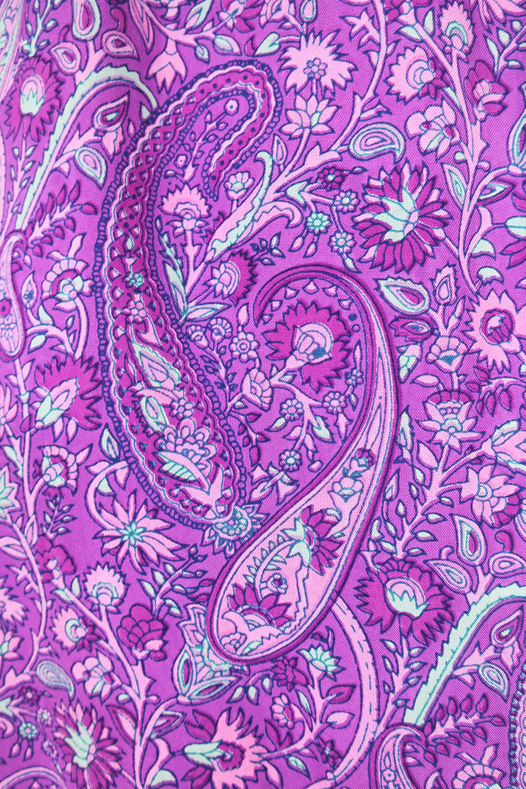 Florence Midi Dress in Orchid Purple Paisley Floral