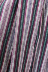 SALE Vintage Dress - Scandinavian Mauve Pinstripe Strappy Midi - Size XS