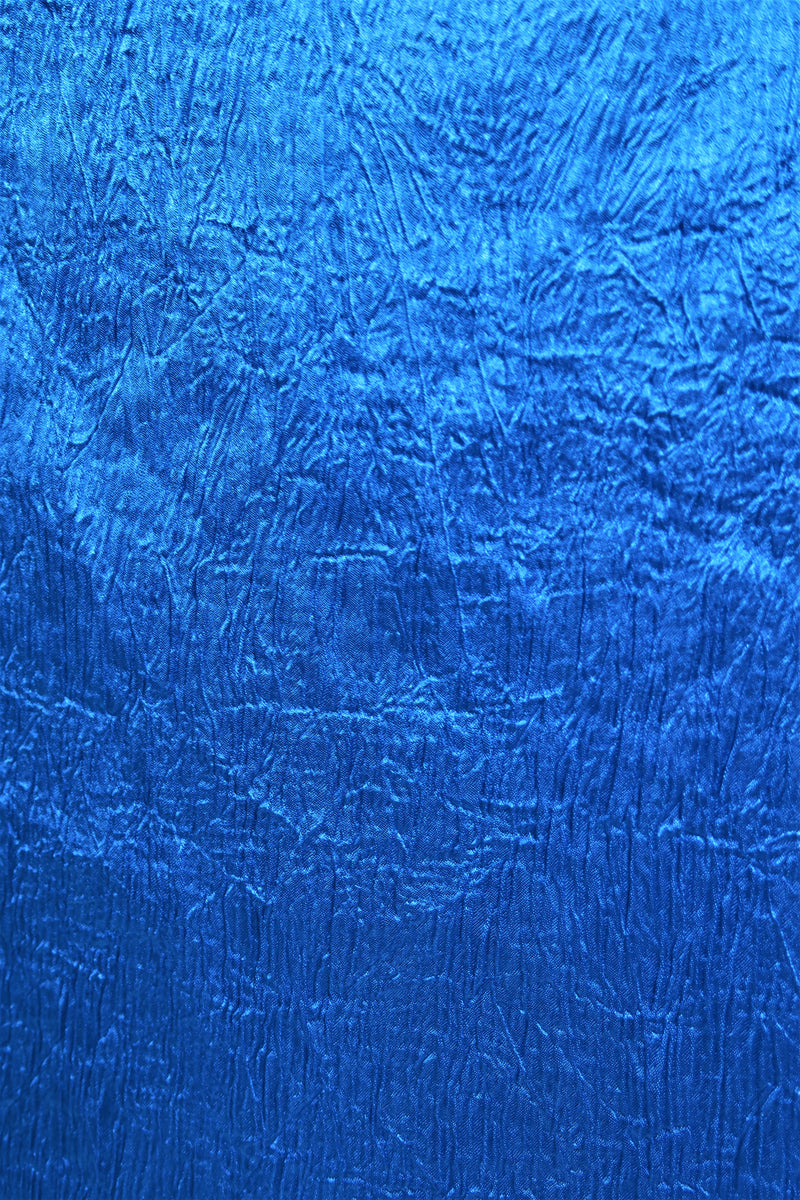 Vintage 70’s Skirt - Shimmering Cerulean Blue Midi - Size XS/S