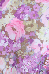 Vintage 70’s Dress - Powder Lilac Bell Sleeve Maxi - Size S/M