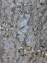 70's Vintage - Lace & Embellished Bolero - Black - Size S/M